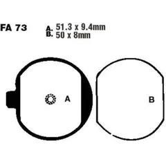 Bremsbeläge Bremsklotz Standard EBC FA073