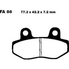 Brake pads std ebc FA086