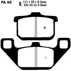 Brake pads sintered hh ebc FA085HH