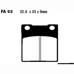 Brake pads std ebc FA063