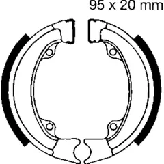 Brake shoes inc springs ebc H302