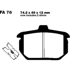 Bremsbeläge Bremsklotz Standard EBC FA078