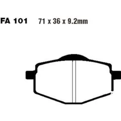 Brake pads scooter ebc SFA101