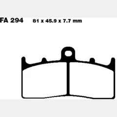 Bremsbeläge Bremsklotz Sinter EPFA EBC EPFA294HH