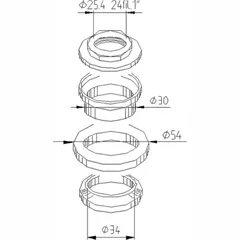 Head bearing kit 6036