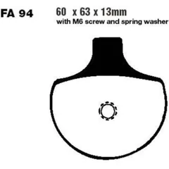 Bremsbeläge Bremsklotz Standard EBC FA094