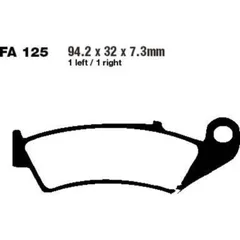 Brake pads std ebc FA125TT