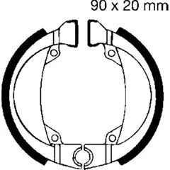 Bremsbacken ohne Feder EBC H335
