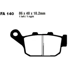 Brake pads scooter sintered hh ebc SFA140HH