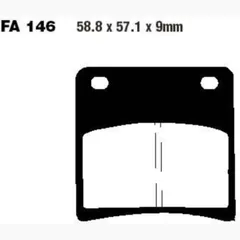 Bremsbeläge Bremsklotz Standard EBC FA146