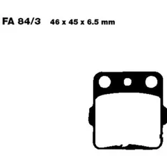 Brake pads std ebc FA0843TT