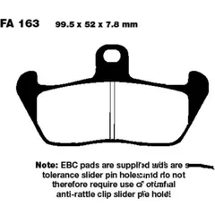 Brake pads std ebc FA163