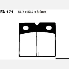 Bremsbeläge Bremsklotz Standard EBC FA171
