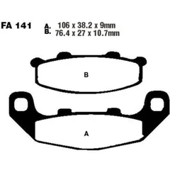 Bremsbeläge Bremsklotz Standard EBC FA141