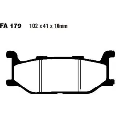 Brake pads scooter ebc SFA179