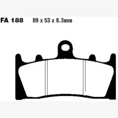 Brake pads sintered hh ebc FA188HH