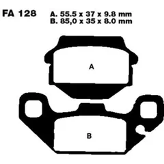 Brake pads std ebc FA128TT