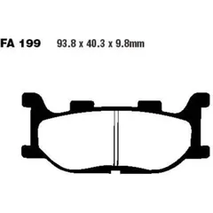 Brake pads carbon scooter ebc SFAC199