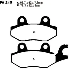 Brake pads sintered hh ebc FA215HH