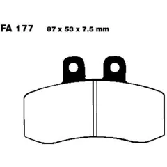 Brake pads std ebc FA177