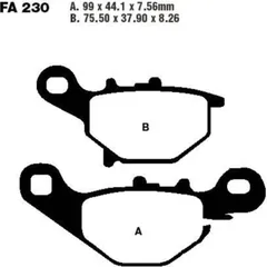 Brake pads std ebc FA230TT