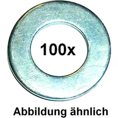 Unterlegscheibe M6 verzinkt DIN 125 A, Packung 100