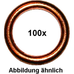 Exhaust Sealing Ring 14X20X2.0 Copper for Motorcycles