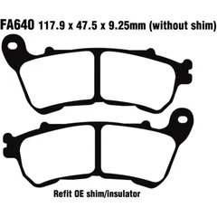Bremsklötze Sinter HH für Motorräder 7370106