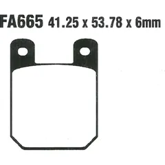 Brake shoes inc springs ebc FA665