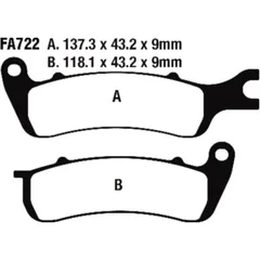 Bremsklotz Standard EBC passend für: AJS Tempest, Cadwell, Clubman, Lexmoto Viper
