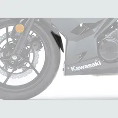 Front fender extension - matt black for: KAWASAKI Ninja 400 EX400G, Z400 ER400D