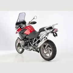 Rac 1 Slip on Ersatzdämpfer - silber Auspuff für: BMW R 1200 GS R12, R 1200 GS Adventure R12