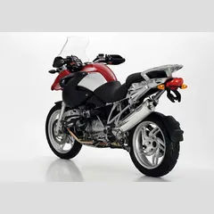 Rac 1 Slip on Ersatzdämpfer - silber Auspuff für: BMW R 1200 GS Adventure R12, R 1200 GS R12