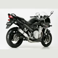 Supersport Slip on Ersatzdämpfer - silber Auspuff für: SUZUKI GSF 1250 S Bandit WVCH, GSF 1250 Bandit WVCH