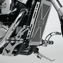 Round Style Fußrastenanlage - silber für: SUZUKI VZ 800 Marauder JS1AF