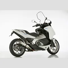 Supersport Slip on Ersatzdämpfer - silber Auspuff für: HONDA Integra 700 RC62, Integra 750 RC71