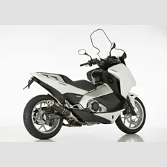 Supersport slip on exhaust - black for: HONDA Integra 750 RC89