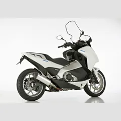 DSX-5 slip on exhaust - silver for: HONDA Integra 750 RC89