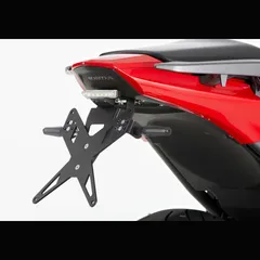 Kennzeichenhalter mit LED-Rücklicht - schwarz Nummernschildhalter für: HONDA NC700X RC63, Integra 750 RC71
