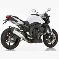 DSX-5 slip on exhaust - silver for: YAMAHA FZ1 RN16, FZ1 Fazer RN16