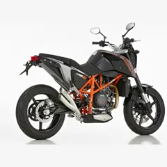 Pro 2 Slip on Ersatzdämpfer - silber Auspuff für: KTM 690 Duke KTM 690 Duke, 690 Duke R KTM 690 Duke