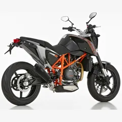 DSX-7 slip on exhaust super short - matt black for: KTM 690 Duke KTM 690 Duke, 690 Duke R KTM 690 Duke