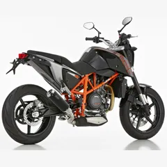 Lap 1 slip on exhaust super short - matt black for: KTM 690 Duke R KTM 690 Duke, 690 Duke KTM 690 Duke