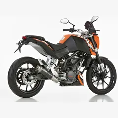 Factory slip on exhaust for: KTM 200 Duke KTM IS Duke, 125 Duke KTM IS Duke