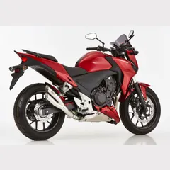 Pro 2 Slip on Ersatzdämpfer - silber Auspuff für: HONDA CB500X PC46, CBR500R PC44