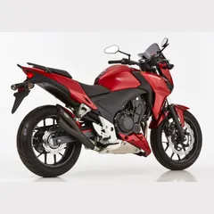 Pro 2 Slip on Ersatzdämpfer - schwarz-matt Auspuff für: HONDA CB500X PC46, CBR500R PC44