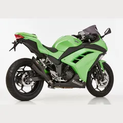 Pro 2 Slip on Ersatzdämpfer - schwarz-matt Auspuff für: KAWASAKI Ninja 300 EX300A, Z300 ER300A