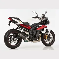 Street GP Slip on Ersatzdämpfer Super Short Auspuff für: TRIUMPH Street Triple RX L67LR, Street Triple R L67LR