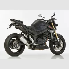 DSX-5 slip on exhaust super short - silver for: SUZUKI GSR 750 C5