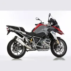 DSX-5 slip on exhaust - silver for: BMW R 1200 GS 1G12, R 1200 GS Adventure 1G12